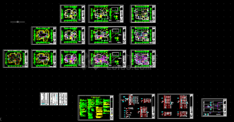 某别墅电气安装全套设计cad施工图