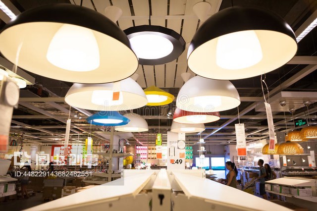 成都宜家灯具店IKEA store in Chengdu lamps